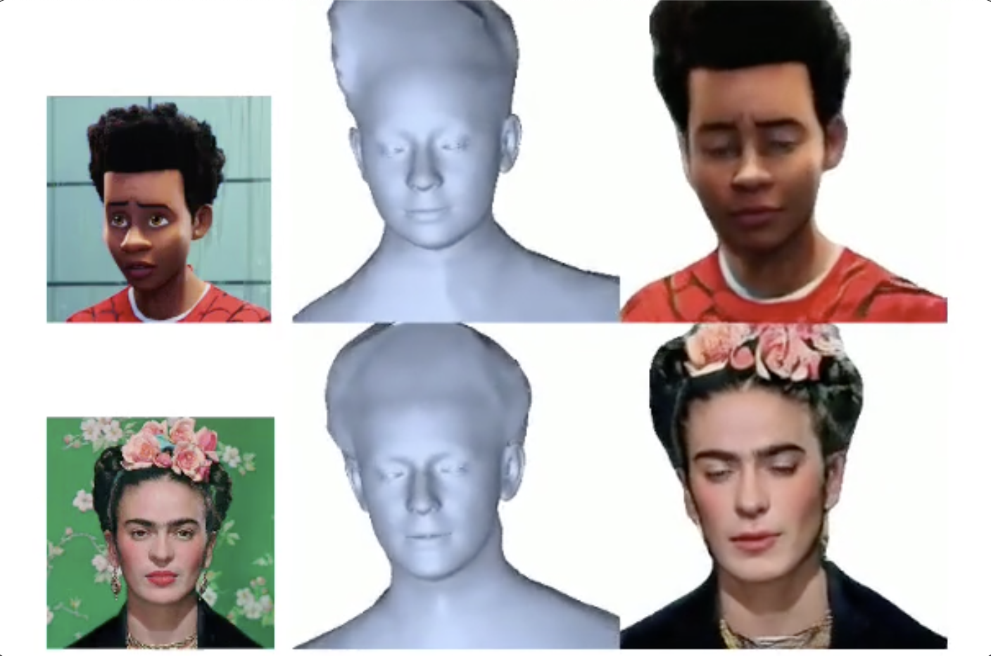 Realistic One-shot Mesh-based Head Avatars